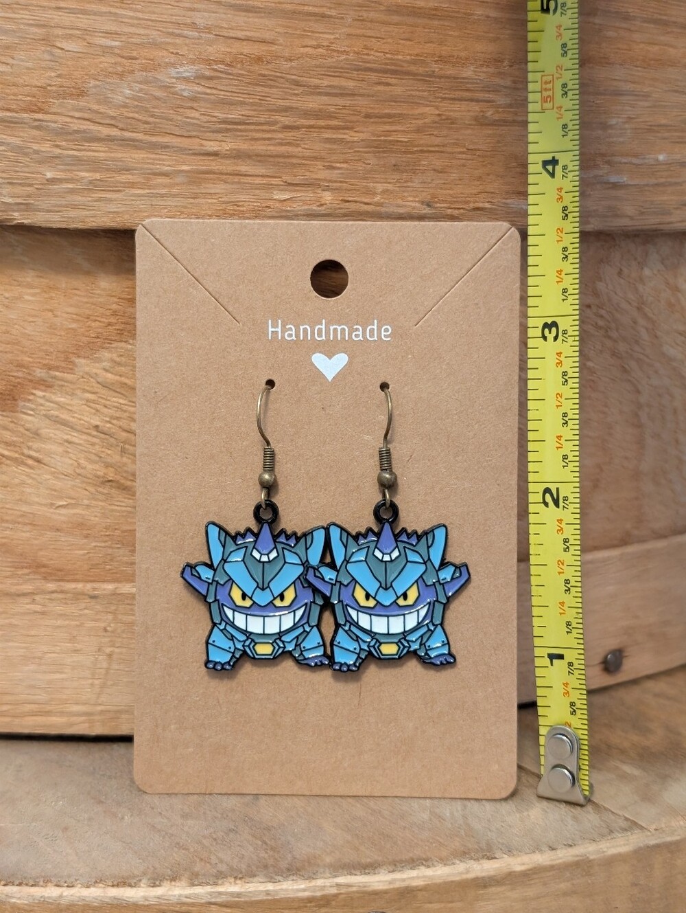 Anime Pokemon Gengar Squirtle  Metal Earrings NEW
